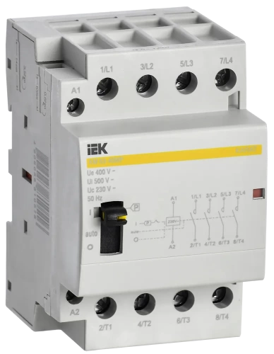 Контактор модульный с ручным упр. КМ63-40МР AC KARAT IEK