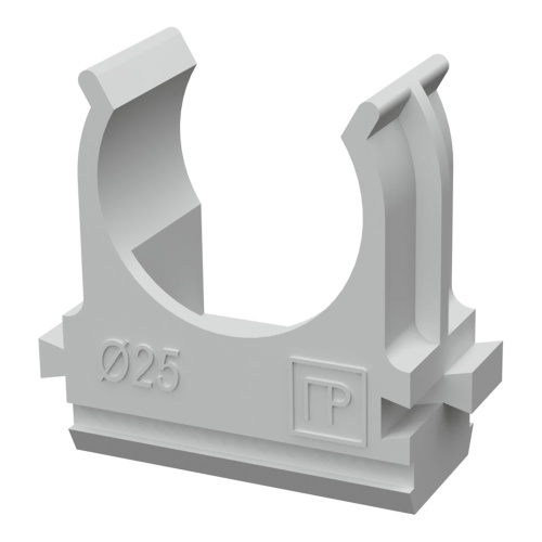 Крепеж-клипса для труб АБС-пластик в карт д25 (100шт/1000шт уп/кор) Промрукав Крепеж-клипса для труб АБС-пластик в карт д25 (100шт/1000шт уп/кор) Промрукав