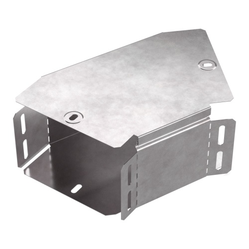 Угол горизонтальный 45 градусов с крышкой Стандарт 150х100 Промрукав