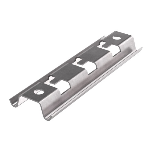 Омега-профиль горизонтальный (безвинтовой) для проволочного лотка 200 Промрукав