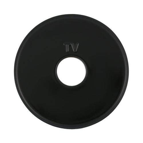 Накладка розетки TV (черный) Vintage