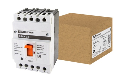 ВА87-33 3Р 100А 18кА TDM ВА87-33 3Р 100А 18кА TDM