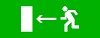 Пиктограмма "Направление налево" 320х120мм (для EXIT, SAFEWAY-40) EKF