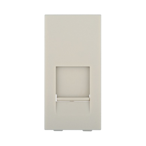 Накладка для розетки телефонной, компьютерной RJ,45х22,5мм (бежевый) LK45