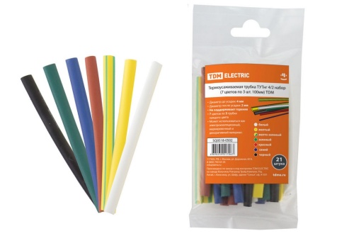 Термоусаживаемая трубка ТУТнг 4/2 белая (200 м/ролл) TDM Термоусаживаемая трубка ТУТнг 4/2 белая (200 м/ролл) TDM