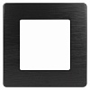 12-5101-06  Рамка для розеток и выключателей ЭРА Серия 12 12-5101-06 на 1 пост, Сатин, чёрный