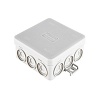 JBL085 Коробка распределительная без сальников о/п,85х85х38мм, без галогена, 12вых. IP55, подходит для монтаж. пистолетаЭкопласт