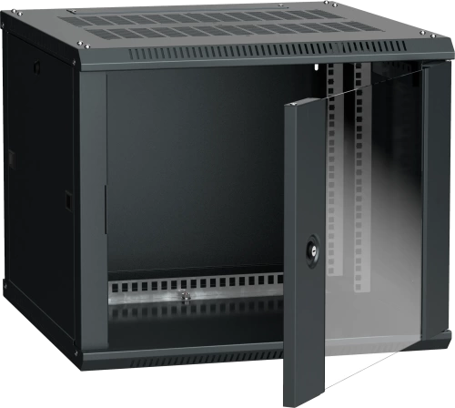 ITK Шкаф LINEA W 9U 600x600 мм дверь стекло, RAL9005