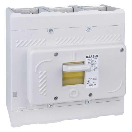 Выключатель автоматический ВА57-39-340010-630А-2500-690AC-УХЛ3-КЭАЗ Выключатель автоматический ВА57-39-340010-630А-2500-690AC-УХЛ3-КЭАЗ