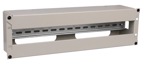 ITK Панель электрораспределительная 3U с DIN-рейкой серая