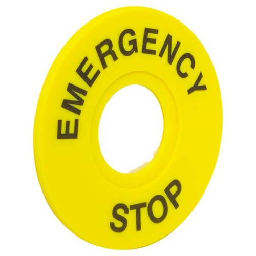 Табличка для кнопок 22 мм "EMERGENCY STOP" EKF Табличка для кнопок 22 мм "EMERGENCY STOP" EKF