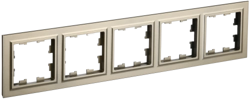 BRITE Рамка 5-мест. РУ-5-БрШ шамп. IEK