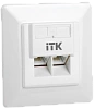 ITK Внутренняя инф. розетка RJ45 кат. 6 UTP 2 порта