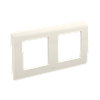 Рамка на 2+2 модуля (двухместная), белая, RAL9010 (упак. 10 шт)