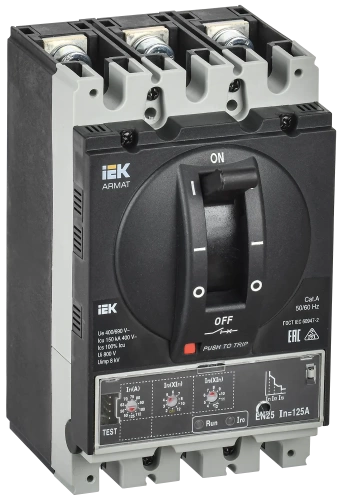 ARMAT Авт. выкл. лит. корпус 3P A 150кА 125А эл. станд. IEK