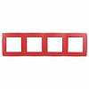 12-5004-23 Эл/ус ЭРА Рамка на 4 поста, Эра12, красный