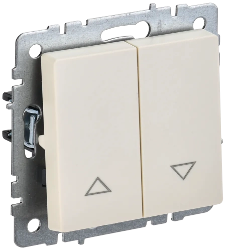 BRITE Выключ. жалюзи 10А ВС10-1-5-БрКр беж. IEK BRITE Выключ. жалюзи 10А ВС10-1-5-БрКр беж. IEK