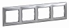 VALENA Рамка 4-мест. алюм.