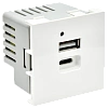 PRIMER РКЮ-25-40-П Розетка USB A+C 4,2А (2 мод.) бел. IEK