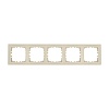 Рамка 5-постовая (бежевый) LK60