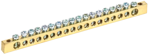 Шина "N"нулевая 6х9мм 18/2 (18групп/крепеж по краям) ИЭК