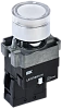 Кнопка LA167-BW3171 d=22мм RC 1з с подсвет. белая IEK