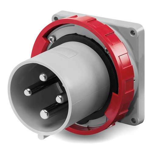 Вилка панельная прямая IP67 63А 3P+E 400В (упак. 1 шт) Вилка панельная прямая IP67 63А 3P+E 400В (упак. 1 шт)