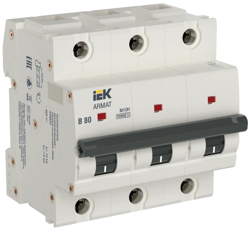 ARMAT Авт. выкл. M10H 3P B 80A IEK