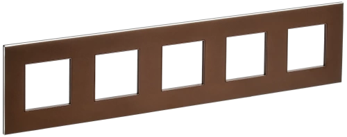 SKANDY Рамка 5-мест. SK-F35Br металл шоколад IEK SKANDY Рамка 5-мест. SK-F35Br металл шоколад IEK