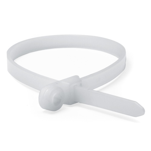 Хомут P6.6 с монтажным отверстием M4, белый 2,5x150 Хомут P6.6 с монтажным отверстием M4, белый 2,5x150