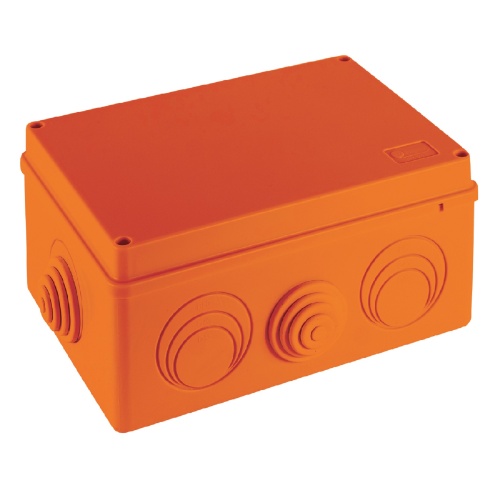 JBS210 Коробка огн. E110, о/п 210х150х100мм, без галогена,8 вых., IP55, 9P, (1,5-4 мм2), цвет оранж. Экопласт JBS210 Коробка огн. E110, о/п 210х150х100мм, без галогена,8 вых., IP55, 9P, (1,5-4 мм2), цвет оранж. Экопласт