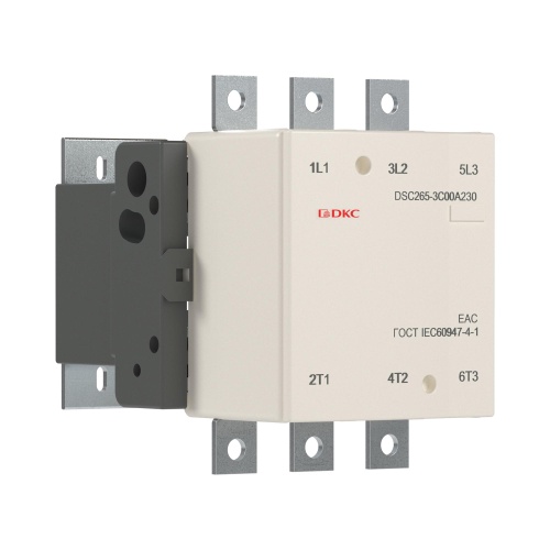 Магнитный контактор DSC265-3C00A230 265А 130кВт (AC3) кат 220В AC Магнитный контактор DSC265-3C00A230 265А 130кВт (AC3) кат 220В AC