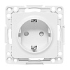 Стокгольм Механизм Розетки 1-местной с/з 16А винтовые клеммы белый с защ. штор. EKF PROxima