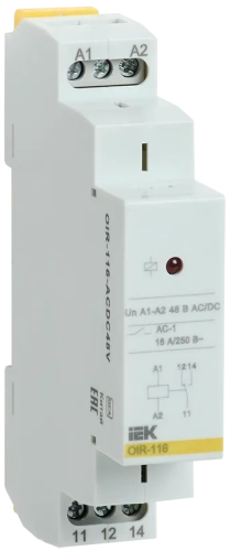 Промежут. реле.OIR 1 конт (16А). 48 В AC/DC IEK
