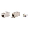 Модуль Keystone RJ45 CAT6 экранированный, 90 градусов, серебристый SL Модуль Keystone RJ45 CAT6 экранированный, 90 градусов, серебристый SL