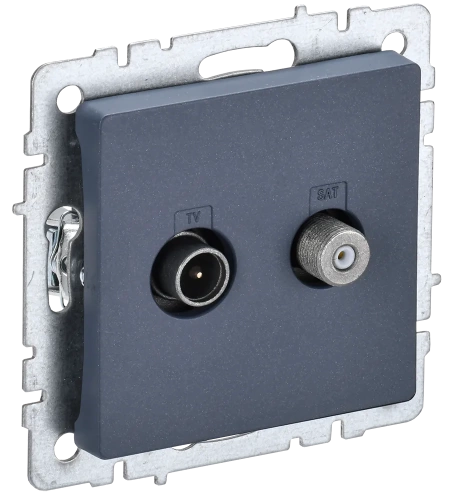 BRITE Роз. двойная TV+SAT РТВ/РСп12-БрМ мар. IEK