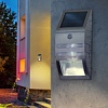 ERFS012-26  ЭРА Фасадный светильник Хром, на солнечной батарее, 3LED, 50lm