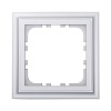 Рамка 1-постовая (серебристый металлик) CLASSIC