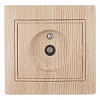 1-301-11 Эл/ус Intro Розетка TV одиночная, IP20, СУ, Plano, сосна
