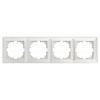 Рамка для розеток и выключателей Intro Solo 4-504-06 на 4 поста, СУ, перламутр