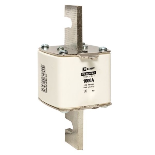 Плавкая вставка ППН-41 1250/1000А габарит 4 EKF Плавкая вставка ППН-41 1250/1000А габарит 4 EKF