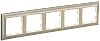BRITE Рамка 5-мест. РУ-5-Бр беж./шамп. IEK