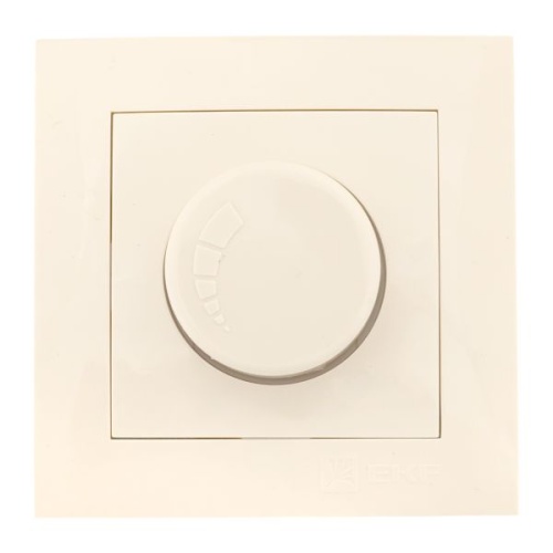 Валенсия светорегулятор 600W 220В кремовый EKF PROxima