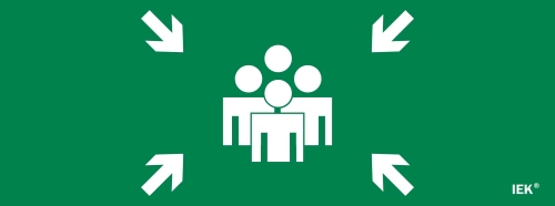 Этикетка самокл. 350х130мм "Место сбора" IEK