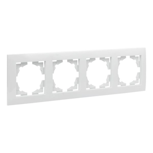 Валенсия рамка 4-местная белая EKF PROxima