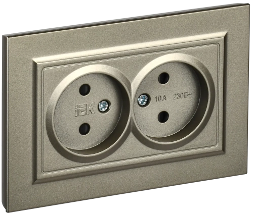 BRITE Роз. 2-я без з/к с з/ш 10А в сб. РСш12-2-БрШ шамп. IEK