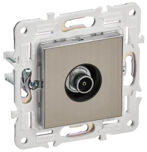 SKANDY Роз. TV оконечная SK-A12N никель IEK