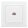 Минск Розетка RJ-45 1-местная СП белая EKF Basic