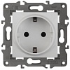 14-2102-01 Эл/ус ЭРА Розетка 2P+E Schuko со шторками, 16A-250В, IP20, Эра Elegance, белый