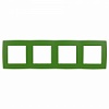 12-5004-27 Эл/ус ЭРА Рамка на 4 поста, Эра12, зелёный